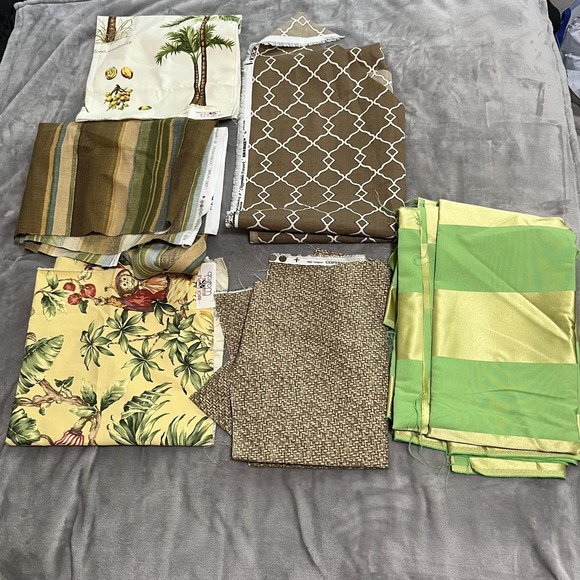 Tommy Bahama Other - Outdoor Upholstery Fabric‎ Lot Tommy Bahama Williamsburg Walfab Stripes Prints